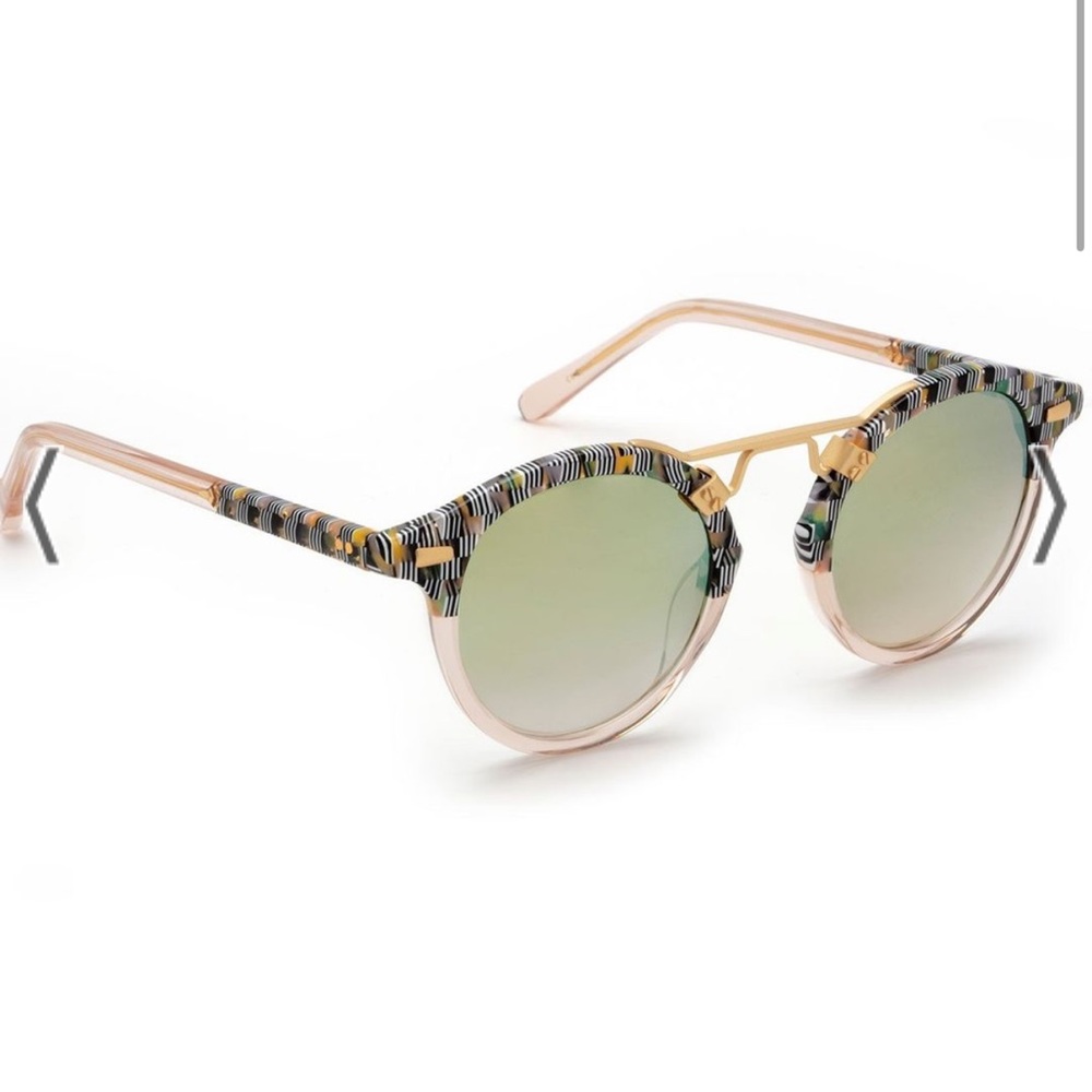 Krewe St. Louis mirrored Lundi to Petal 24k sunglasses